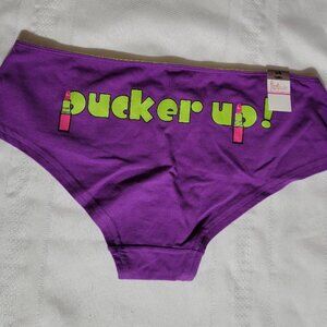 FLIRTITUDE Size 4 5 6 Purple Choice Cotton Hipster Panty NWT